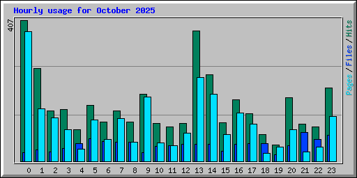 Hourly usage for October 2025