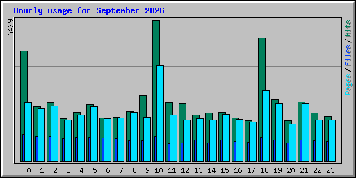 Hourly usage for September 2026