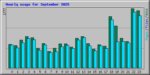Hourly usage for September 2025